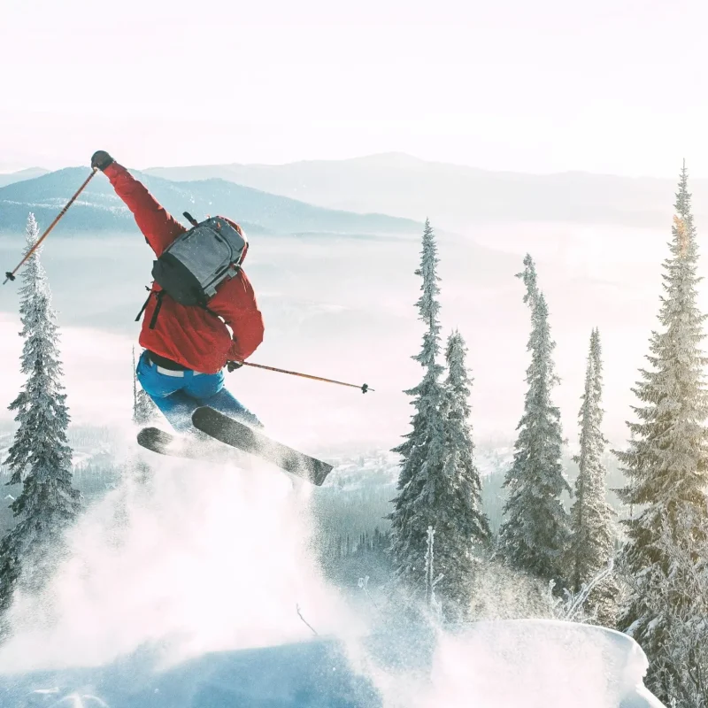 Skifahren im Frühling