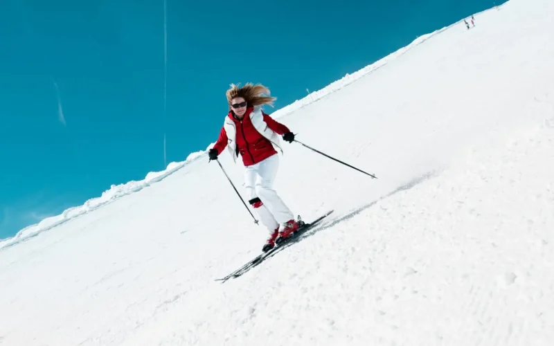 Skifahren im Frühling